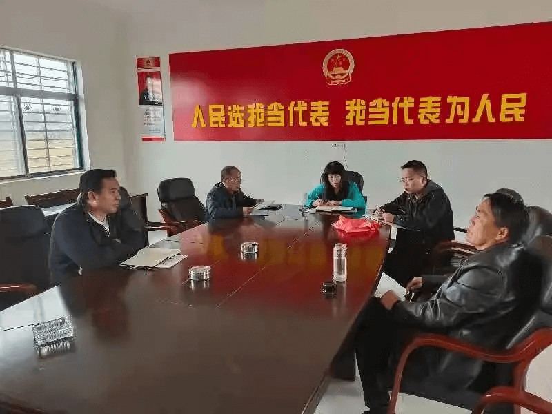 襄阳市侨联驻村第一书记组织村两委学习换届“五不准”文件精神