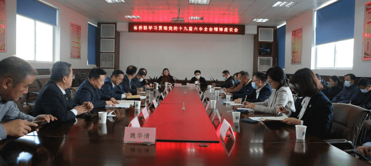 湖北省侨联召开学习贯彻党的十九届六中全会精神座谈会