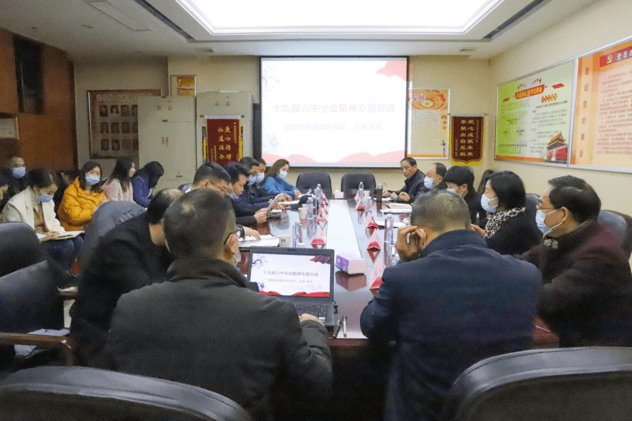 襄阳市侨联党组书记、主席陈红深入侨企宣讲党的十九届六中全会和市第十四次党代会精神