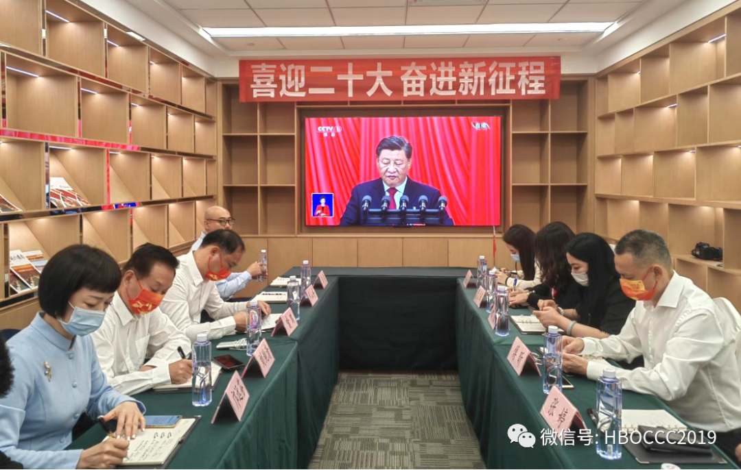 湖北省侨商协会与武汉市侨商投资企业协会联合举办集中观看党的二十大开幕式